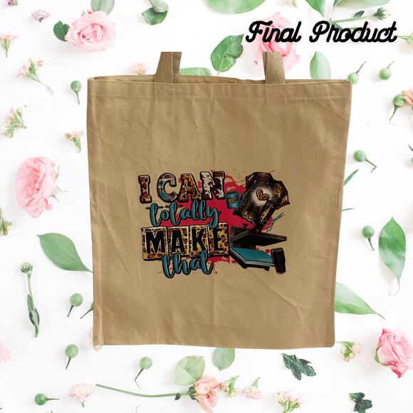 Fashion Graphic I can Totally Make That Mix Design Trendy Canvas Tote Bag - Picture 2 of 4